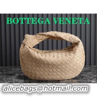 Top Design Bottega Veneta Teen Jodie Hobo Bag in Intrecciato Suede 690225 Beige 2024