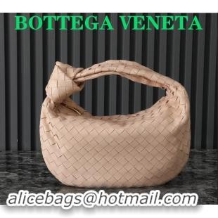 Affordable Price Bottega Veneta Teen Jodie Hobo Bag in Intrecciato Leather 690225 Nude Pink 2024