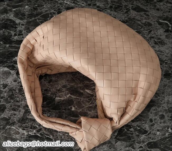 Affordable Price Bottega Veneta Teen Jodie Hobo Bag in Intrecciato Leather 690225 Nude Pink 2024