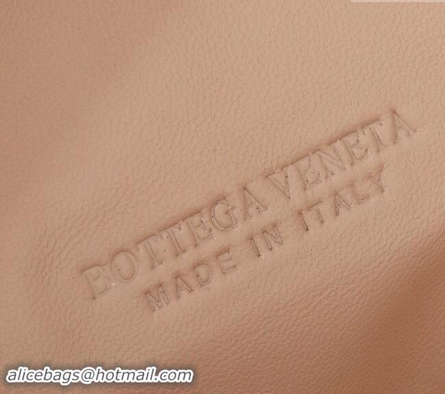 Affordable Price Bottega Veneta Teen Jodie Hobo Bag in Intrecciato Leather 690225 Nude Pink 2024