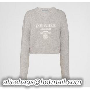 ​Traditional Specials Prada Wool And Cashmere Crew-neck Sweater P2411 Grey