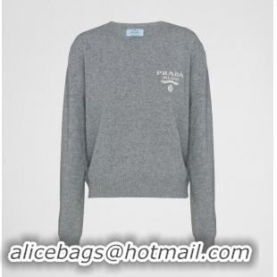 ​Well Crafted Prada Cashmere And Silk Sweater PA2210 Grey