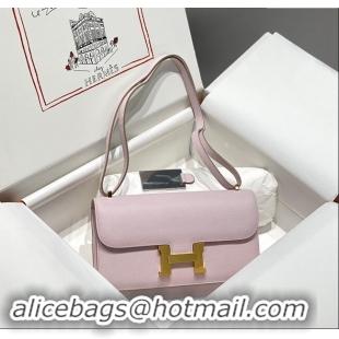 Best Price Hermes Constance Elan East-West Bag 26cm in Calfskin 4048 Dreamy Purple/Gold 2024 (Half Handmade)