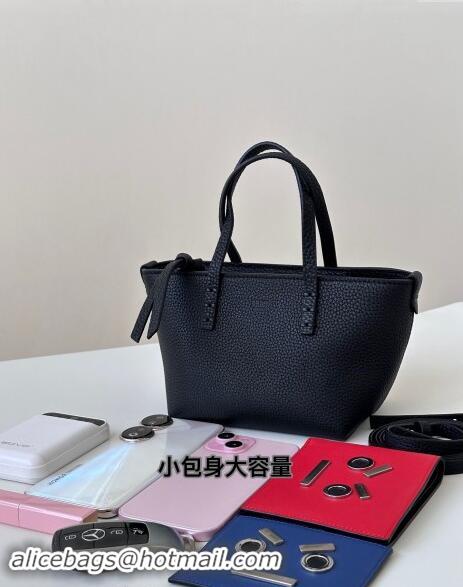 Newly Launched Fendi Roll Mini Tote bag in Calfskin Leather 8655 Black 2024