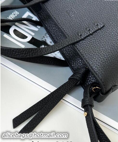 Newly Launched Fendi Roll Mini Tote bag in Calfskin Leather 8655 Black 2024