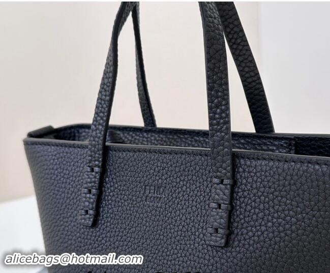 Newly Launched Fendi Roll Mini Tote bag in Calfskin Leather 8655 Black 2024