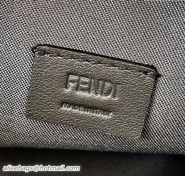 Market Sells Fendi Roll Mini Tote bag in FF Chenille Fabric 8655 Dark blue 2024