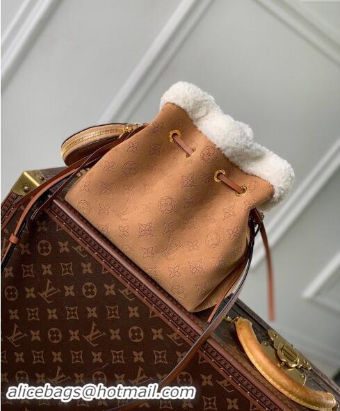 Market Sells Louis Vuitton Bella Bucket Bag in Mahina Suede M11839 Brown 2024