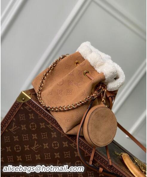 Market Sells Louis Vuitton Bella Bucket Bag in Mahina Suede M11839 Brown 2024