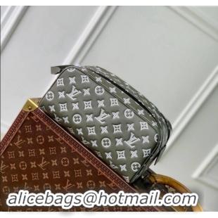 New Stylish Louis Vuitton Dopp Kit Toilet Clutch in Monogram Shadow Leather M12651 Green/White 2024