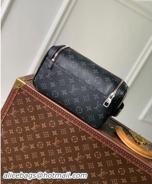 Latest Style Louis Vuitton Toiletry Bag in Black Monogram Eclipse Canvas M11510 2024