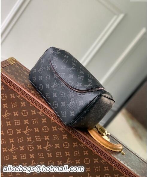 Latest Style Louis Vuitton Toiletry Bag in Black Monogram Eclipse Canvas M11510 2024