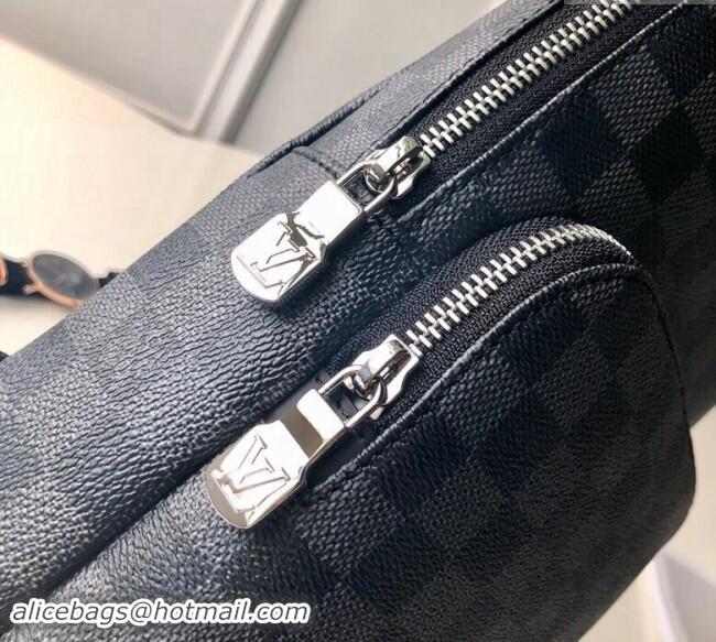 New Arrivals Louis Vuitton Mens Avenue Slingbag in Black Damier Graphite Canvas N41719 2024