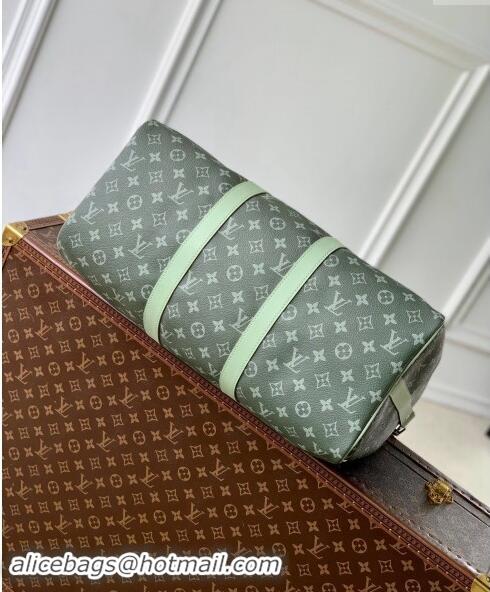 Discount Louis Vuitton Keepall Bandouliere 45 Travel Bag in Khaki Green Monogram Gradient Canvas M11718 2024