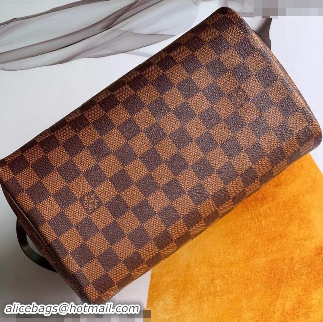 Inexpensive Louis Vuitton Dopp Kit Toiletry Bag in Damier Ebene Canvas M47527 2024