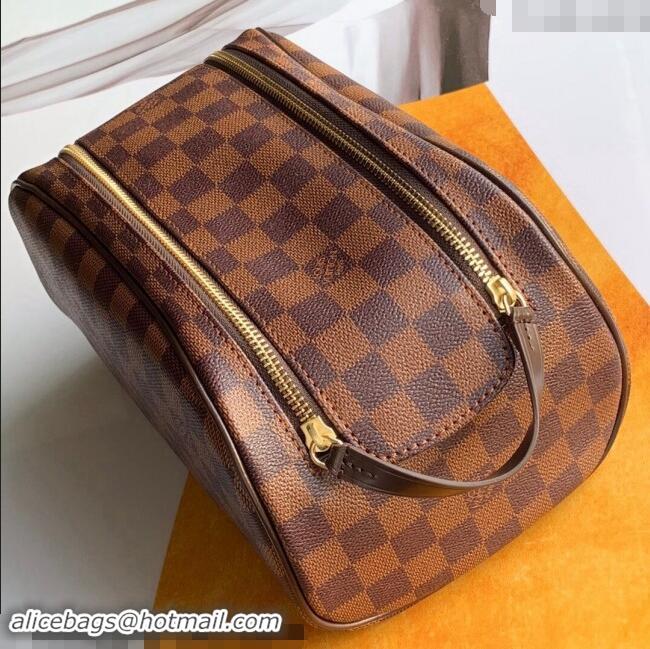 Inexpensive Louis Vuitton Dopp Kit Toiletry Bag in Damier Ebene Canvas M47527 2024