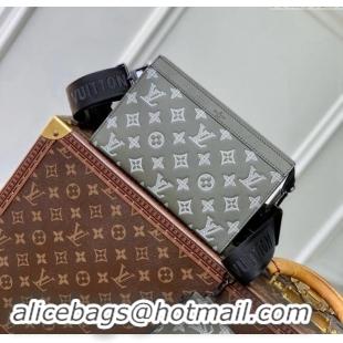 Louis Vuitton Mens Gaston Wearable Wallet Mini bag in Monogram Shadow Leather M81115 Green/White 2024