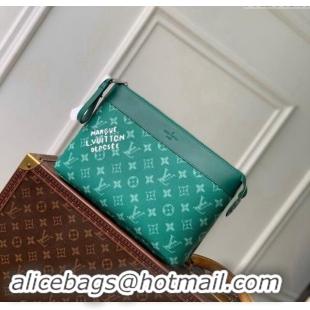 Promotional Louis Vuitton Pochette Voyage Souple Pouch in Monogram Heritage Canvas M12665 Green 2024