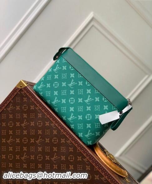 Promotional Louis Vuitton Pochette Voyage Souple Pouch in Monogram Heritage Canvas M12665 Green 2024