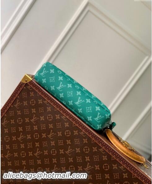 Promotional Louis Vuitton Pochette Voyage Souple Pouch in Monogram Heritage Canvas M12665 Green 2024