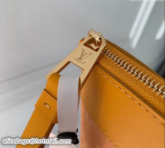 Low Price Louis Vuitton Pochette Voyage Souple Pouch in Monogram Heritage Canvas M12665 Yellow 2024