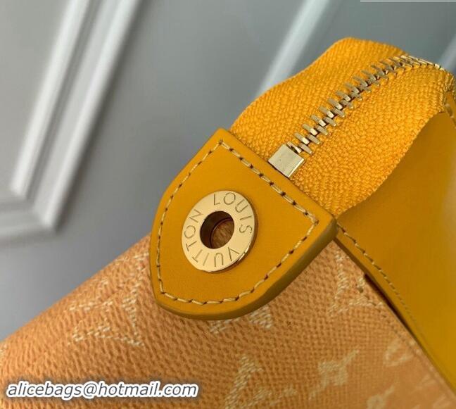 Low Price Louis Vuitton Pochette Voyage Souple Pouch in Monogram Heritage Canvas M12665 Yellow 2024