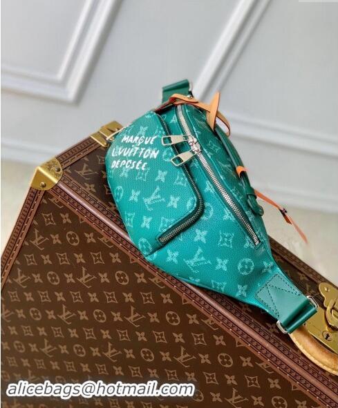 Reasonable Price Louis Vuitton Rush Bumbag Belt Bag in Green Monogram Heritage Canvas M12867 2024