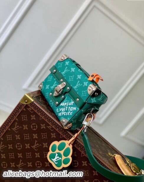 Top Quality Louis Vuitton Soul Trunk Mini Bag in Green Monogram Heritage Canvas M12686 2024