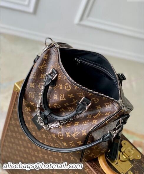 Best Price Louis Vuitton Speedy Soft 30 Dark Bag Monogram Black Canvas M12243 2024