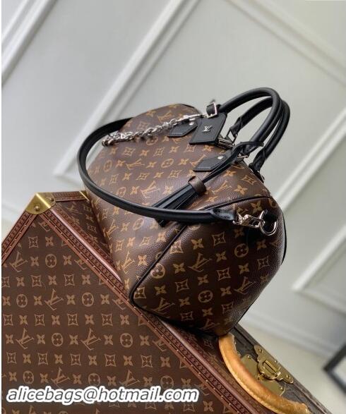 Best Price Louis Vuitton Speedy Soft 30 Dark Bag Monogram Black Canvas M12243 2024