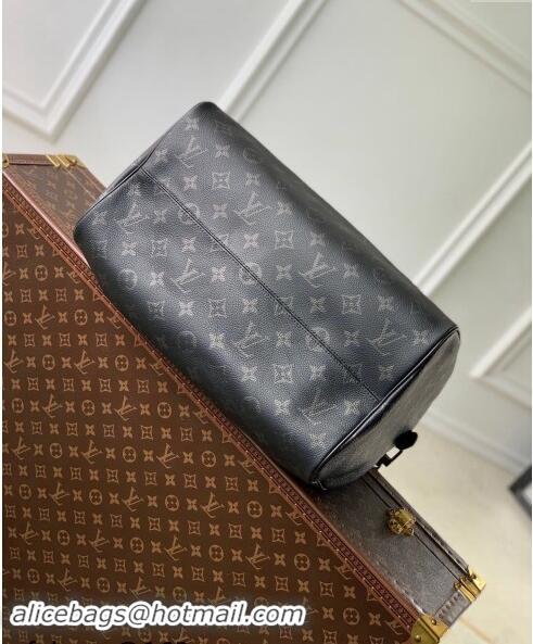 Good Taste Louis Vuitton RUNWAY Speedy P9 Bandouliere 40 Bag in Black Monogram Eclipse Canvas M24419 2024