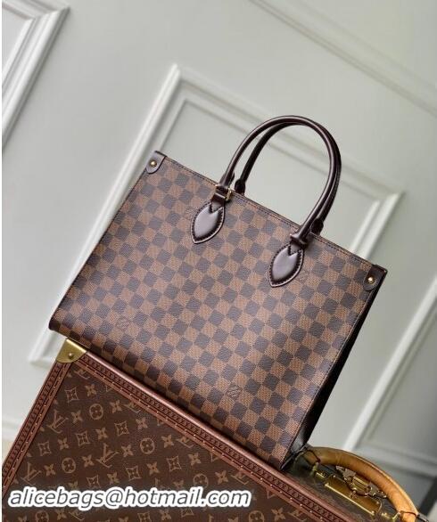 Reasonable Price Louis Vuitton OnTheGo MM Tote Bag in Damier Ebene Canvas N00065 2024