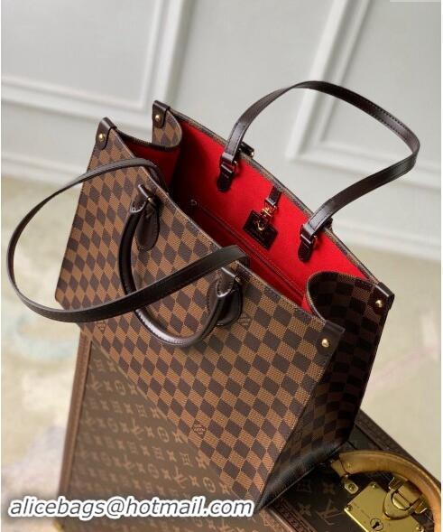 Reasonable Price Louis Vuitton OnTheGo MM Tote Bag in Damier Ebene Canvas N00065 2024