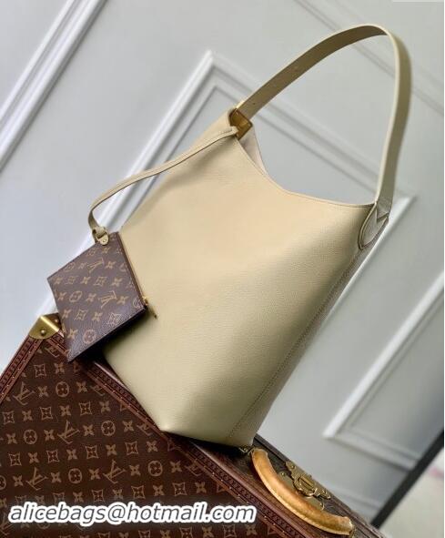 Promotional Louis Vuitton Low Key Hobo MM Bag in Grained Calfskin M24988 Clay Green 2024