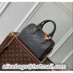 Super Quality Louis Vuitton Speedy Bandouliere 20 Bag in Giant Monogram Leather M12013 Gunmetal Black 2024