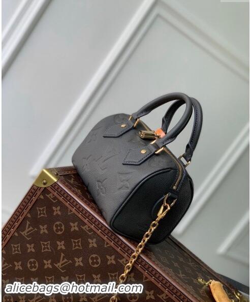 Super Quality Louis Vuitton Speedy Bandouliere 20 Bag in Giant Monogram Leather M12013 Gunmetal Black 2024