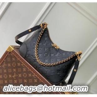 Top Grade Louis Vuitton Boulogne Shoulder bag in Embossed Grained Leather M12930 Black 2024