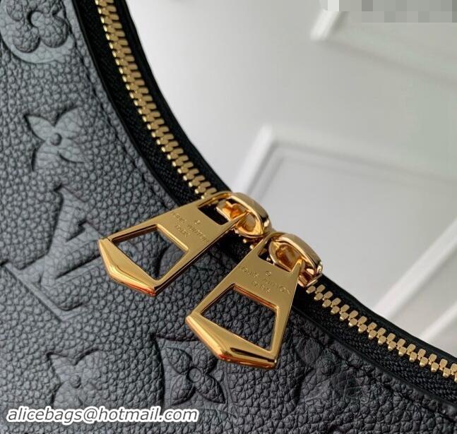 Top Grade Louis Vuitton Boulogne Shoulder bag in Embossed Grained Leather M12930 Black 2024