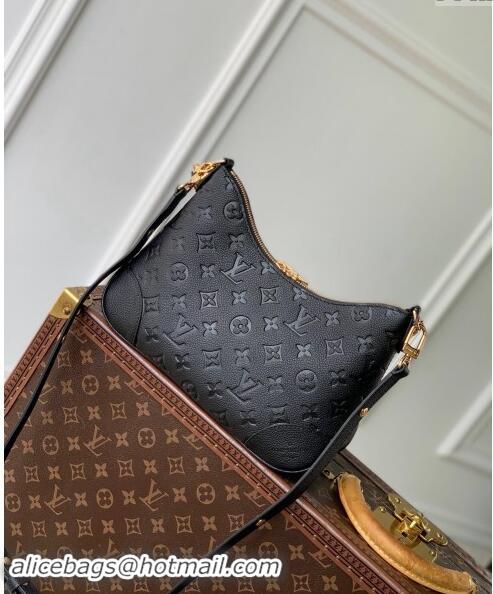 Top Grade Louis Vuitton Boulogne Shoulder bag in Embossed Grained Leather M12930 Black 2024