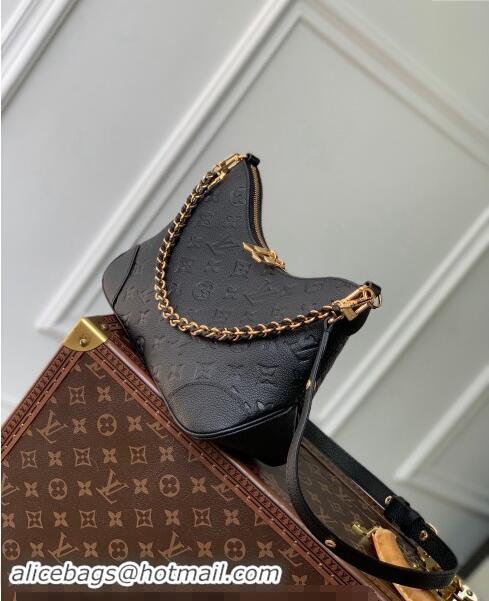 Top Grade Louis Vuitton Boulogne Shoulder bag in Embossed Grained Leather M12930 Black 2024