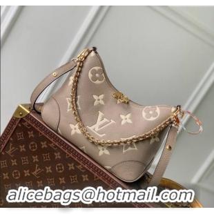 Pretty Style Louis Vuitton Boulogne Shoulder bag in Embossed Grained Leather M12930 Grey 2024