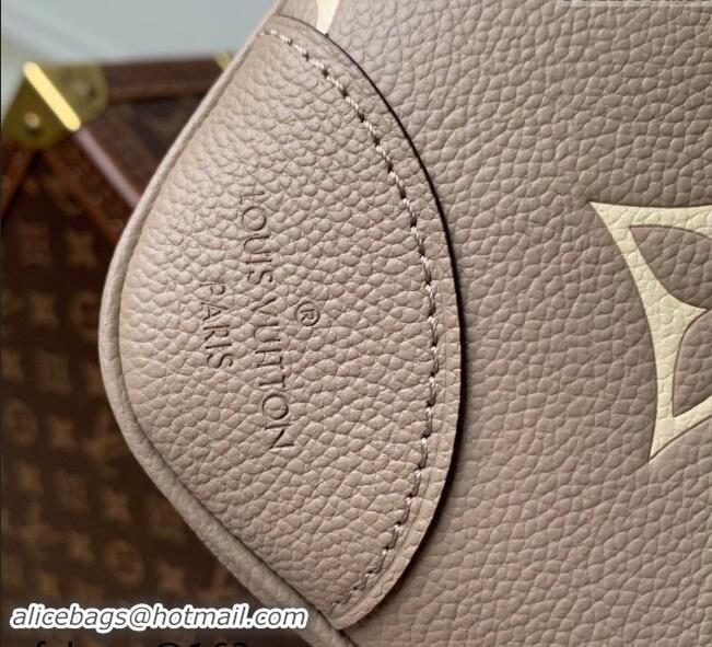 Pretty Style Louis Vuitton Boulogne Shoulder bag in Embossed Grained Leather M12930 Grey 2024