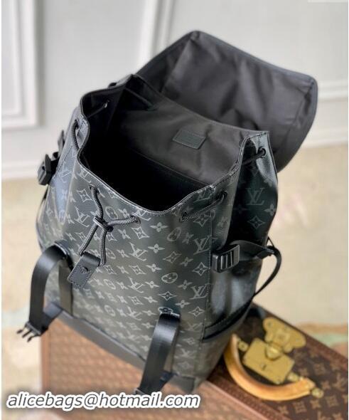 Top Quality Louis Vuitton Mens Getaway Backpack bag in Monogram Eclipse Canvas M46792 Black 2024