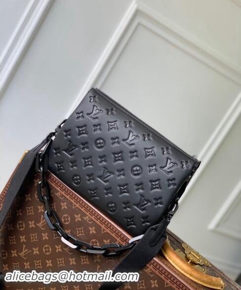 Top Quality Louis Vuitton Mens Coussin PM bag in Matte Lambskin Leather M11370 All Black 2024