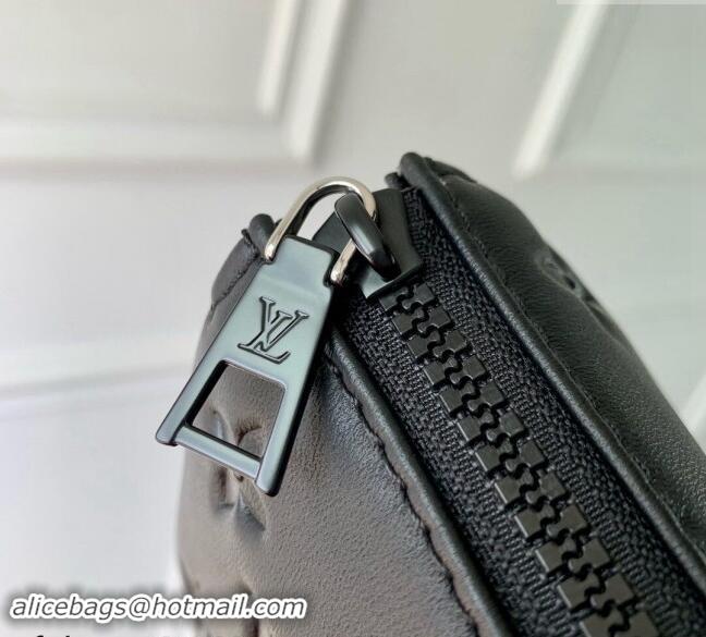 Top Quality Louis Vuitton Mens Coussin PM bag in Matte Lambskin Leather M11370 All Black 2024