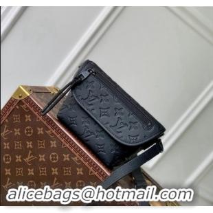 Buy Cheap Louis Vuitton Mens Pulse Wearable Wallet Bag in Monogram Shadow Leather M12636 Black 2024