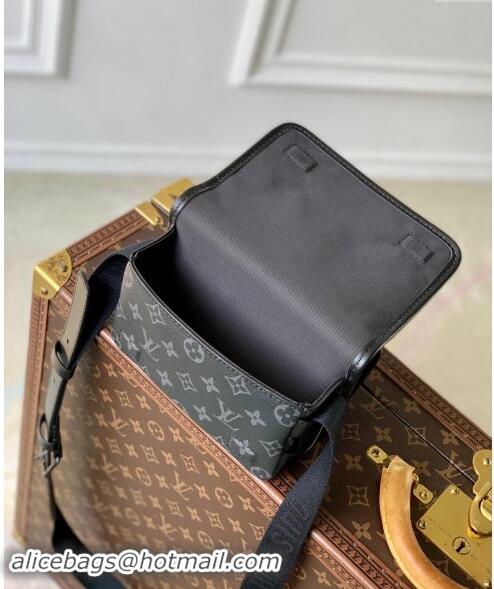 Famous Brand Louis Vuitton Mens Pulse Wearable Wallet Bag in Monogram Eclipse Canvas M12806 Black 2024