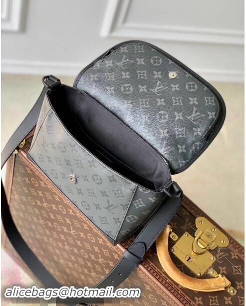 Top Grade Louis Vuitton Mens Pulse Messenger Bag in Monogram Eclipse Canvas M12681 Black 2024