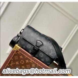 Big Discount Louis Vuitton Mens Montsouris Wearable Wallet Bag in Monogram Eclipse Canvas M83567 Black 2024