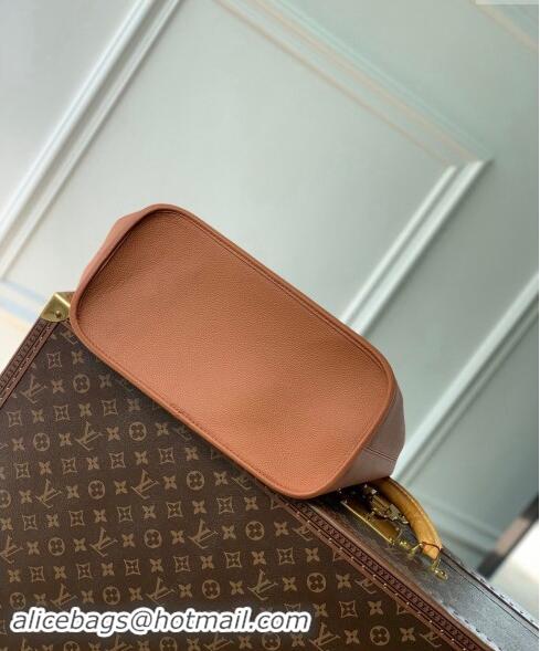 Promotional Louis Vuitton Neverfull Inside Out MM Tote Bag Leather/Monogram Canvas M12061 Tan Brown 2024